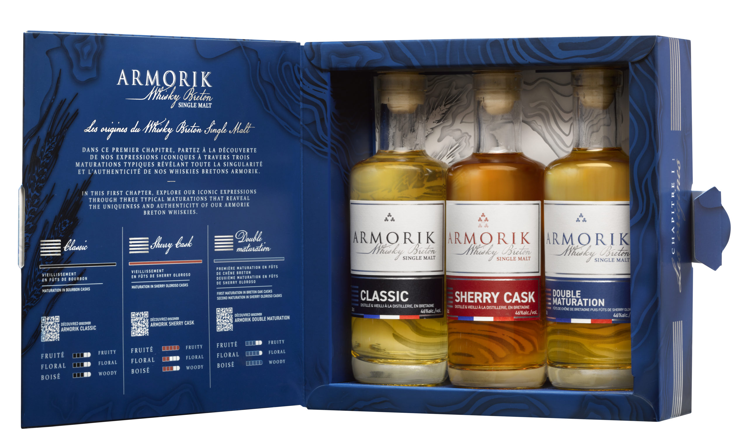 Geschenk Armorik Cadeauset 3 x 20cl, bij slijterij ’t Bockje in Bathmen