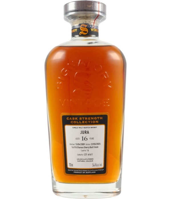 Signatory Vintage Isle of Jura 2009 16Y Cask Strength 16 bij t Bockje in Bathmen