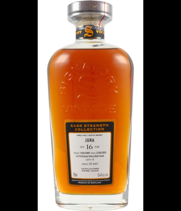 Signatory Vintage Isle of Jura 2009 16Y Cask Strength 16 bij t Bockje in Bathmen