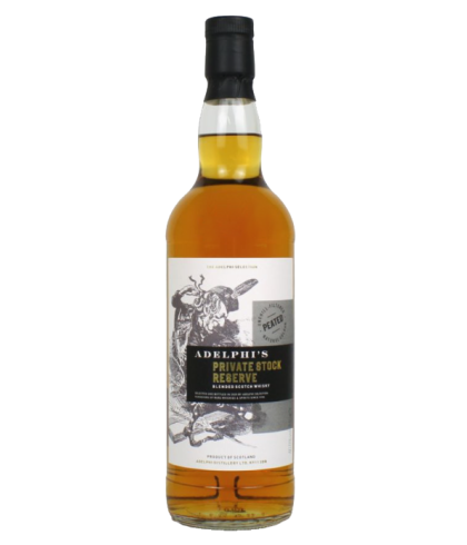 Fles Adelphi’s Private Stock Reserve, single malt whisky, op voorraad bij slijterij t Bockje in Bathmen