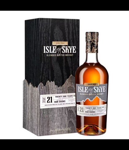 Fles blended Scotch van Isle of Skye, op voorraad bij slijterij t Bockje in Bathmen