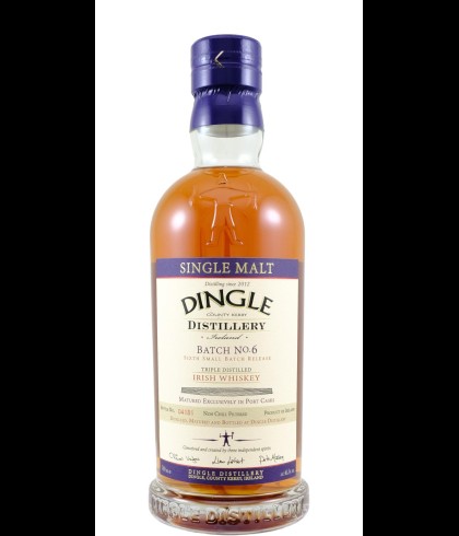 Fles Dingle Single Malt Batch 6, single malt whisky, op voorraad bij slijterij t Bockje in Bathmen