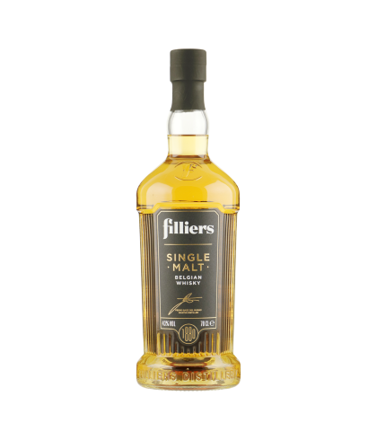 Fles Filliers Single Malt Bourbon Oak, single malt whisky, op voorraad bij slijterij t Bockje in Bathmen
