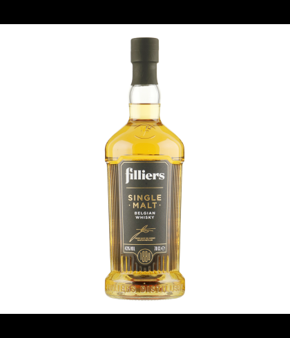 Fles Filliers Single Malt Bourbon Oak, single malt whisky, op voorraad bij slijterij t Bockje in Bathmen