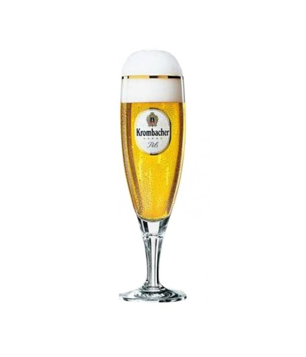 Krombacher Glas op Voet bij t Bockje in Bathmen