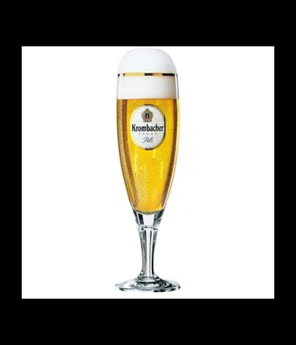 Krombacher Glas op Voet bij t Bockje in Bathmen