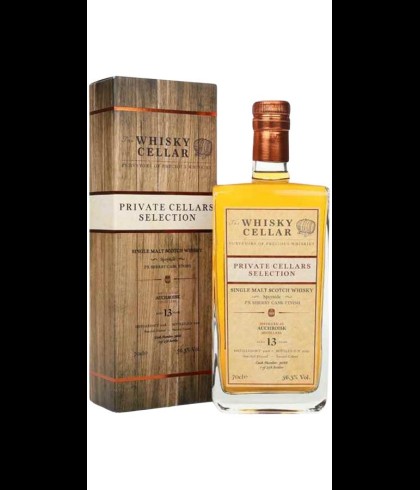 Fles The Whisky Cellar Auchroisk 13 Years Old, single malt whisky, op voorraad bij slijterij t Bockje in Bathmen
