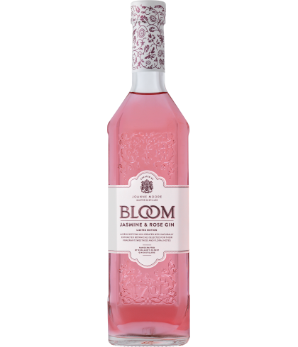 Fles Bloom Jasmine & Rose Gin, gin, op voorraad bij slijterij ’t Bockje in Bathmen