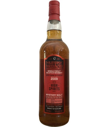 Fles Speyside's finest mystery malt 12Y, whisky, op voorraad bij slijterij t Bockje in Bathmen