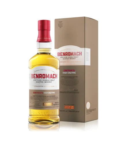 Fles Benromach 2012 High Enzyme 12 Years Old, single malt whisky, op voorraad bij slijterij t Bockje in Bathmen