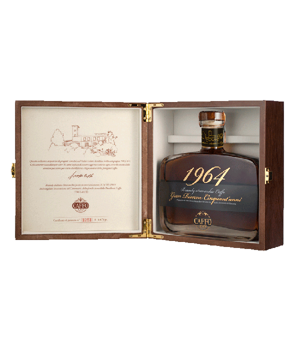 Caffo Brandy 1964 Stravecchio Gran Riserva Cinquant’anni bij t Bockje in Bathmen