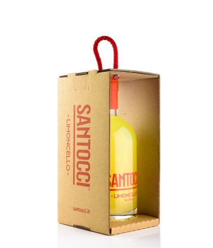 Likeur Santocci Limoncello in giftbox van Santocci, bij slijterij ’t Bockje in Bathmen