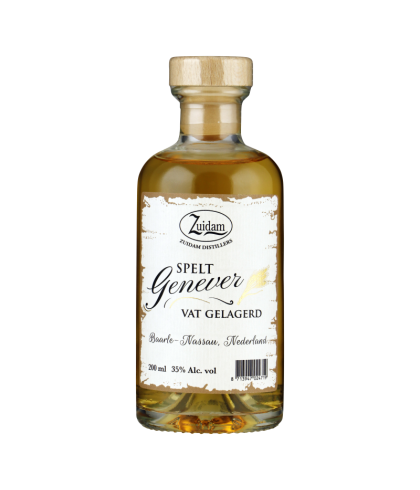 Fles Zuidam Spelt Genever, jenever van Zuidam, bij slijterij t Bockje in Bathmen