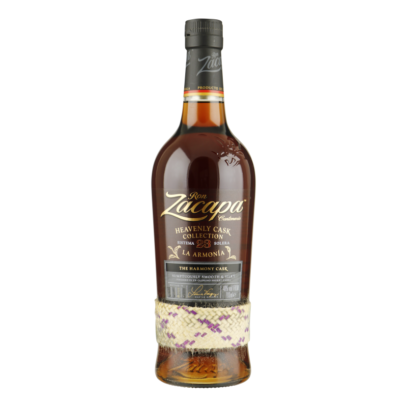 Fles Ron Zacapa 23 La Armonia Heavenly Cask Collection, rum, op voorraad bij slijterij ’t Bockje in Bathmen