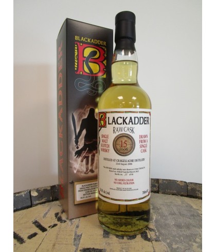 Fles Raw Cask Craigellachie 2006 15 Years Old, single malt whisky, op voorraad bij slijterij t Bockje in Bathmen