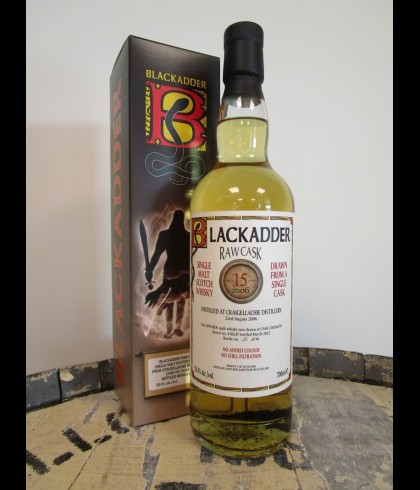 Fles Raw Cask Craigellachie 2006 15 Years Old, single malt whisky, op voorraad bij slijterij t Bockje in Bathmen