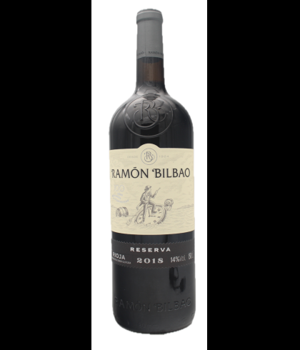 Fles Ramón Bilbao Rioja Reserva Magnum, wijn op voorraad bij slijterij t Bockje in Bathmen