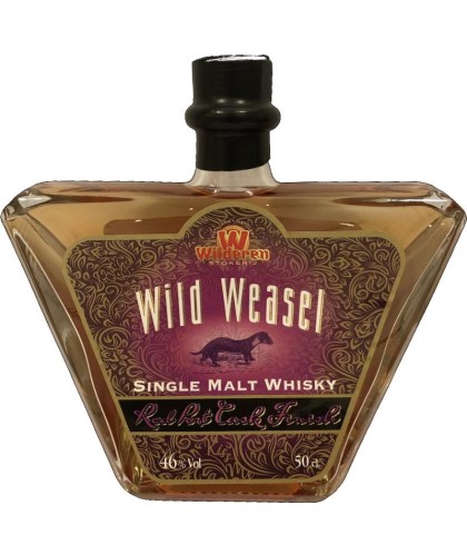 Fles WIld Weasel Red Port Cask, whisky, op voorraad bij slijterij ’t Bockje in Bathmen