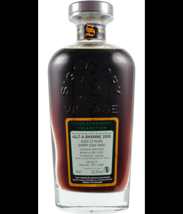 Signatory Vintage Allt-a-Bhainne 2000 22 Years Old Cask Strength #9 bij t Bockje in Bathmen
