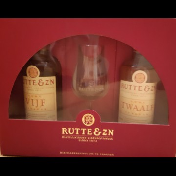 Rutte Oude Jenever Vijf en Oude Jenever Twaalf geschenkpakket