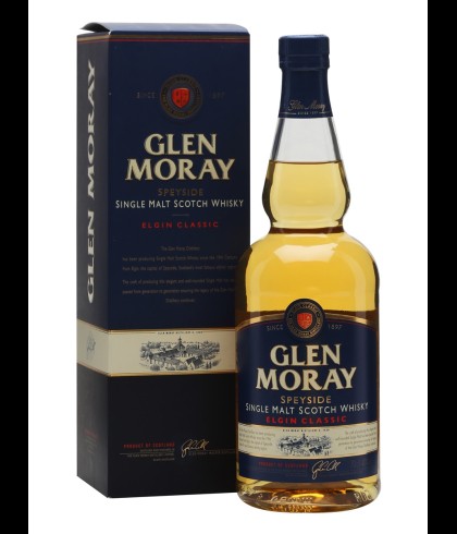 Fles Glen Moray Elgin Classic, single malt whisky, op voorraad bij slijterij t Bockje in Bathmen