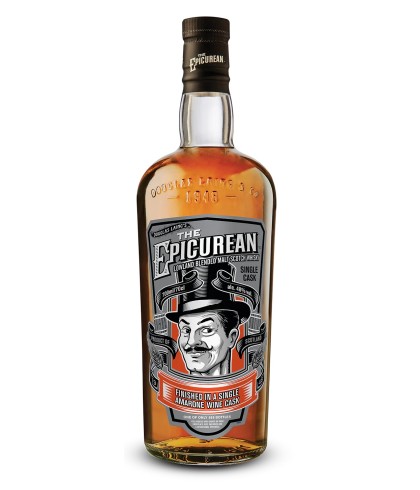 Fles The Epicurean Amarone Wood Finish, Lowland blended malt van Douglas Laing, op voorraad bij slijterij t Bockje in Bathmen