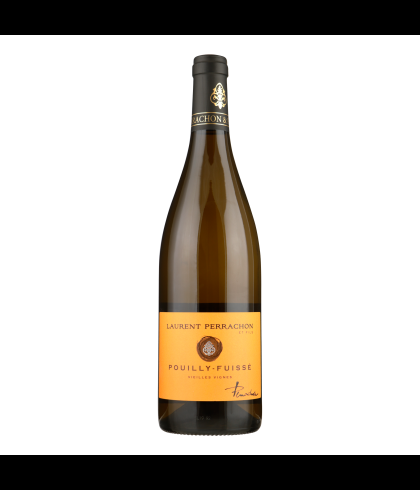 Fles Laurent Perrachon Pouilly Fuisse Vieilles Vignes, wijn op voorraad bij slijterij t Bockje in Bathmen