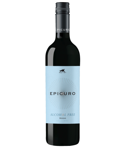 Epicuro Rosso alcohol free, fles bij slijterij t Bockje in Bathmen