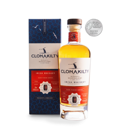 Fles Clonakilty Port Cask Finish, single malt whisky, op voorraad bij slijterij t Bockje in Bathmen