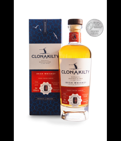 Fles Clonakilty Port Cask Finish, single malt whisky, op voorraad bij slijterij t Bockje in Bathmen