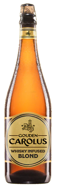 Fles Gouden Carolus Blond Whisky Infused, bier van Gouden Carolus, op voorraad bij slijterij t Bockje in Bathmen