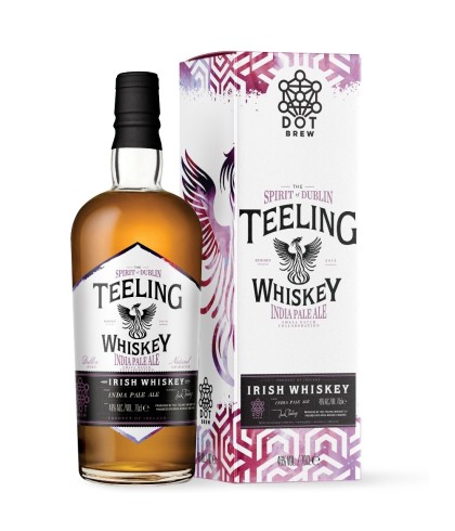 Fles Teeling India Pale Ale Small Batch, Ierse whiskey uit Dublin, op voorraad bij slijterij t Bockje in Bathmen