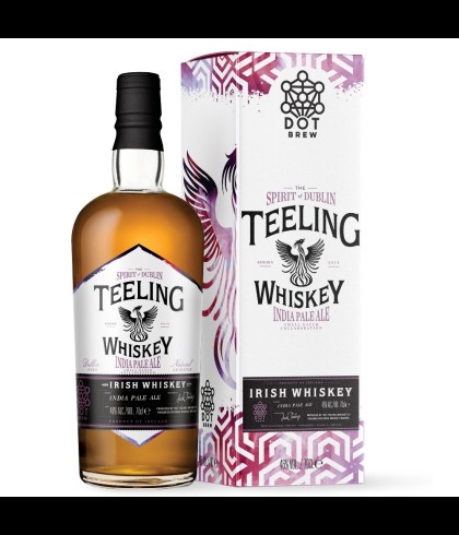 Fles Teeling India Pale Ale Small Batch, Ierse whiskey uit Dublin, op voorraad bij slijterij t Bockje in Bathmen