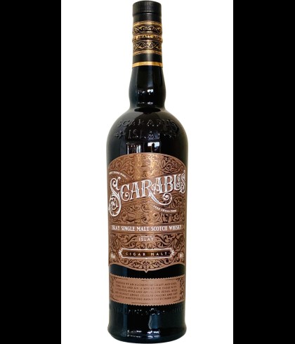 Fles Scarabus Cigar Malt, Islay single malt whisky, op voorraad bij slijterij t Bockje in Bathmen
