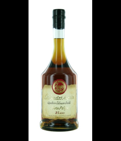 Morin Calvados Hors d'Age 15 yr, op voorraad bij slijterij t Bockje in Bathmen
