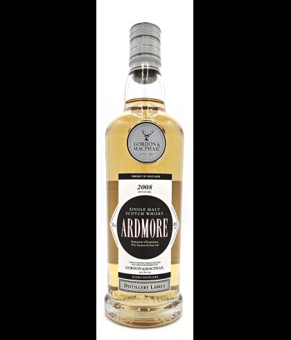 Fles Gordon & MacPhail Ardmore 2008, geturfde Highland single malt van de Ardmore-distilleerderij, op voorraad bij slijterij t Bockje in Bathmen