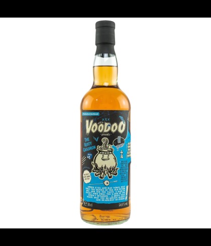 Fles Whisky of Voodoo Caol Ila 11Y, single malt whisky, op voorraad bij slijterij t Bockje in Bathmen