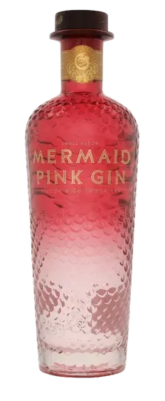 Fles Mermaid Pink Gin, gin van Mermaid, op voorraad bij slijterij ’t Bockje in Bathmen