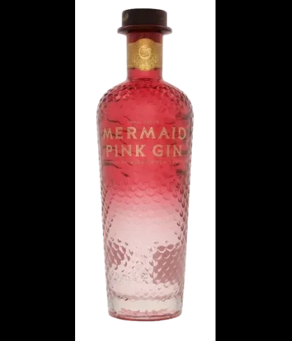 Fles Mermaid Pink Gin, gin, op voorraad bij slijterij t Bockje in Bathmen