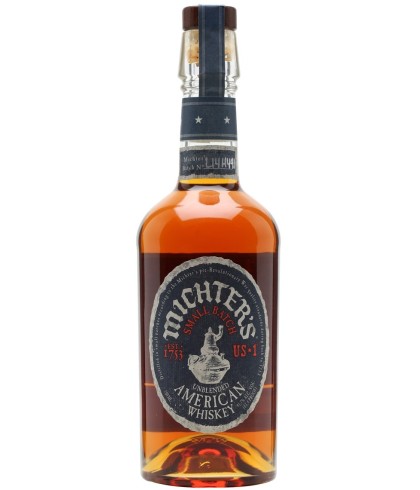 Fles Michters American Whiskey, Amerikaanse whiskey uit Kentucky, op voorraad bij slijterij ’t Bockje in Bathmen