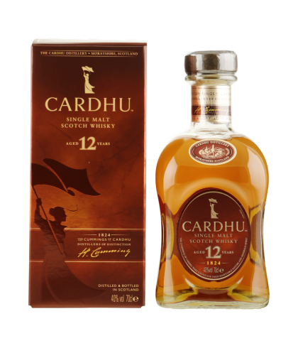 Fles Cardhu 12 Years Old, single malt whisky, op voorraad bij slijterij t Bockje in Bathmen