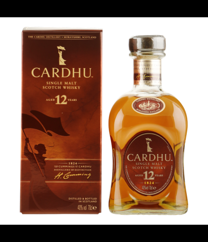 Fles Cardhu 12 Years Old, single malt whisky, op voorraad bij slijterij t Bockje in Bathmen