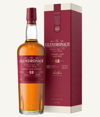 Fles Glendronach 12 Years Old, whisky, bij slijterij ’t Bockje in Bathmen