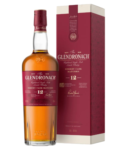 Fles GlenDronach 12 Years Old, single malt whisky, op voorraad bij slijterij t Bockje in Bathmen