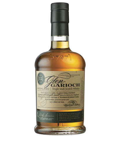 Fles Glen Garioch 12 Years Old, single malt whisky, op voorraad bij slijterij t Bockje in Bathmen