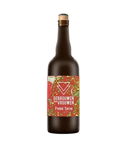 Gebrouwen door Vrouwen Pomme Saison, bier op voorraad bij slijterij t Bockje in Bathmen