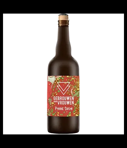 Gebrouwen door Vrouwen Pomme Saison, bier op voorraad bij slijterij t Bockje in Bathmen