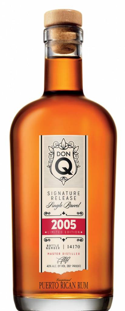 Fles Don Q Signature Release Single Barrel 2005, rum, bij slijterij ’t Bockje in Bathmen