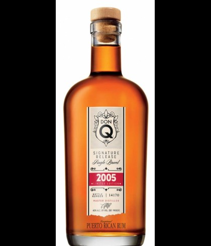 Fles Don Q Signature Release Single Barrel 2005, rum, op voorraad bij slijterij t Bockje in Bathmen