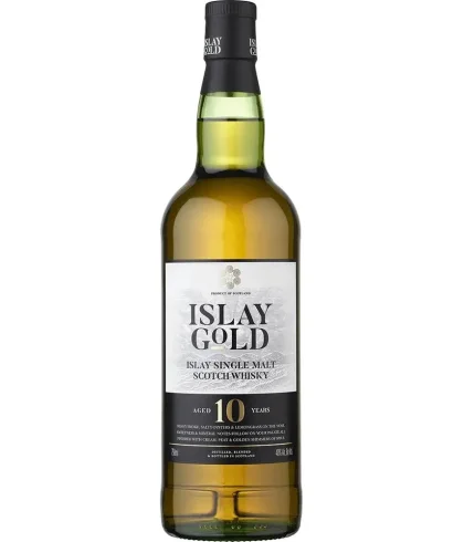 Fles Islay Gold 10 Years Old, whisky, op voorraad bij slijterij t Bockje in Bathmen